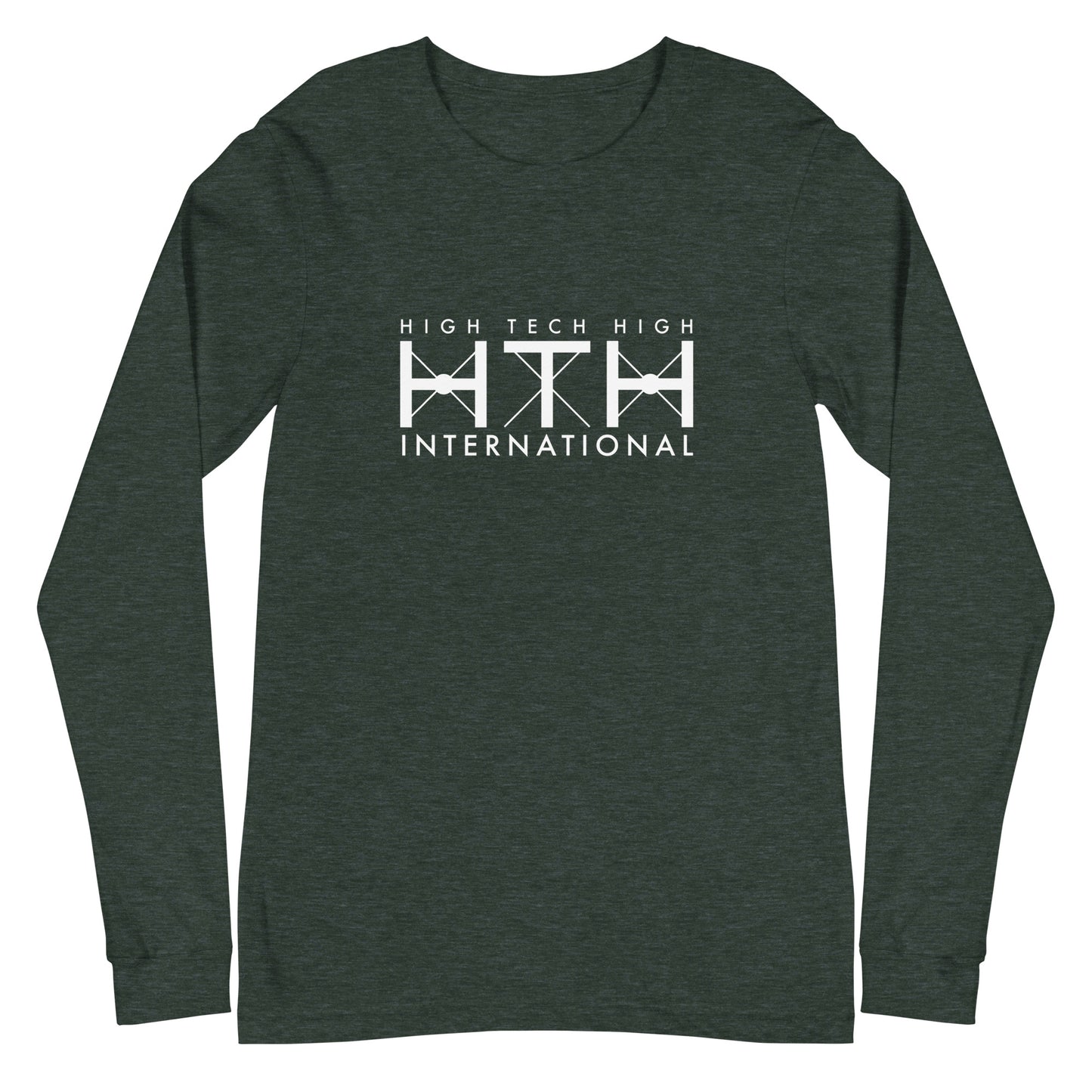 Unisex Long Sleeve Tee, Official Logo, white lettering