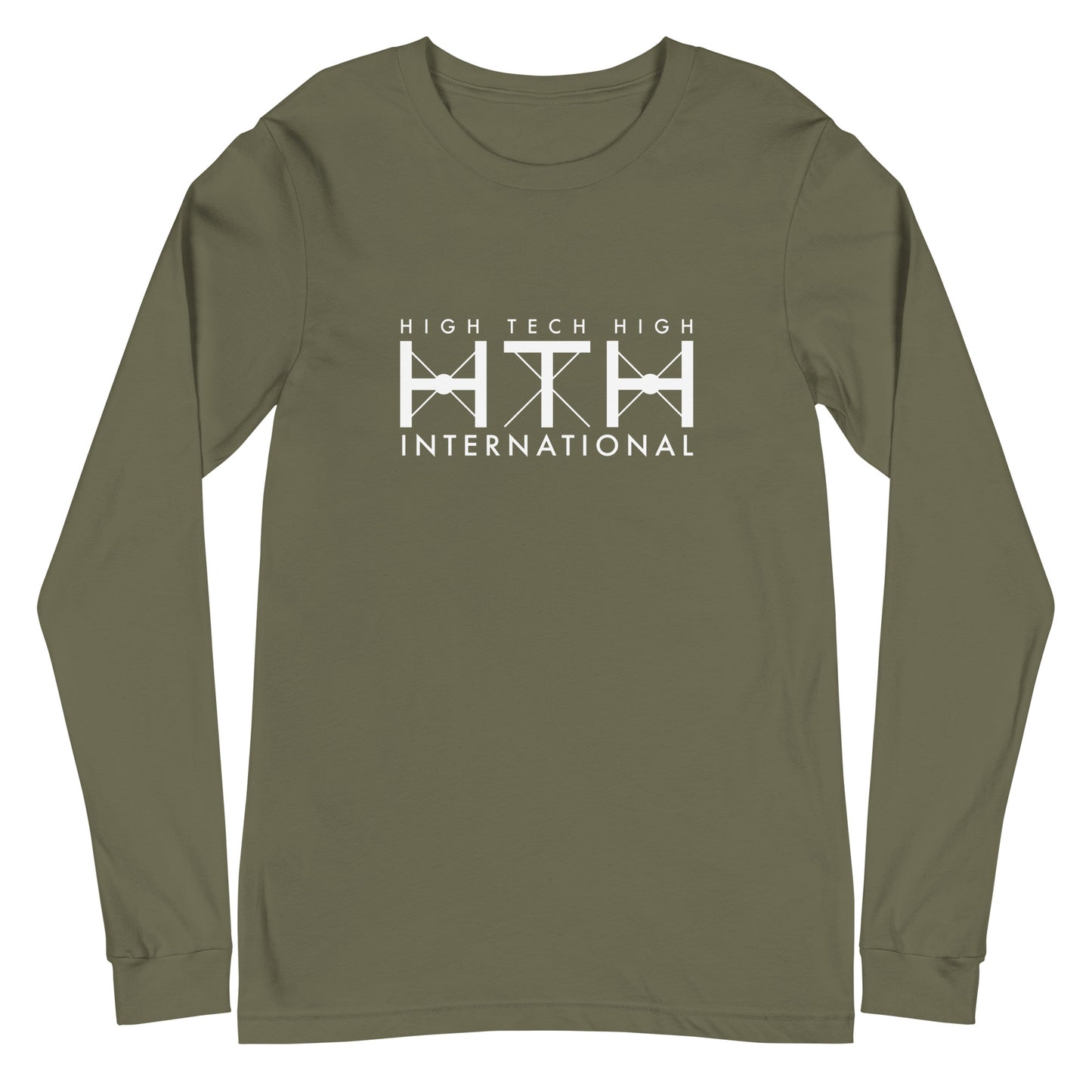 Unisex Long Sleeve Tee, Official Logo, white lettering