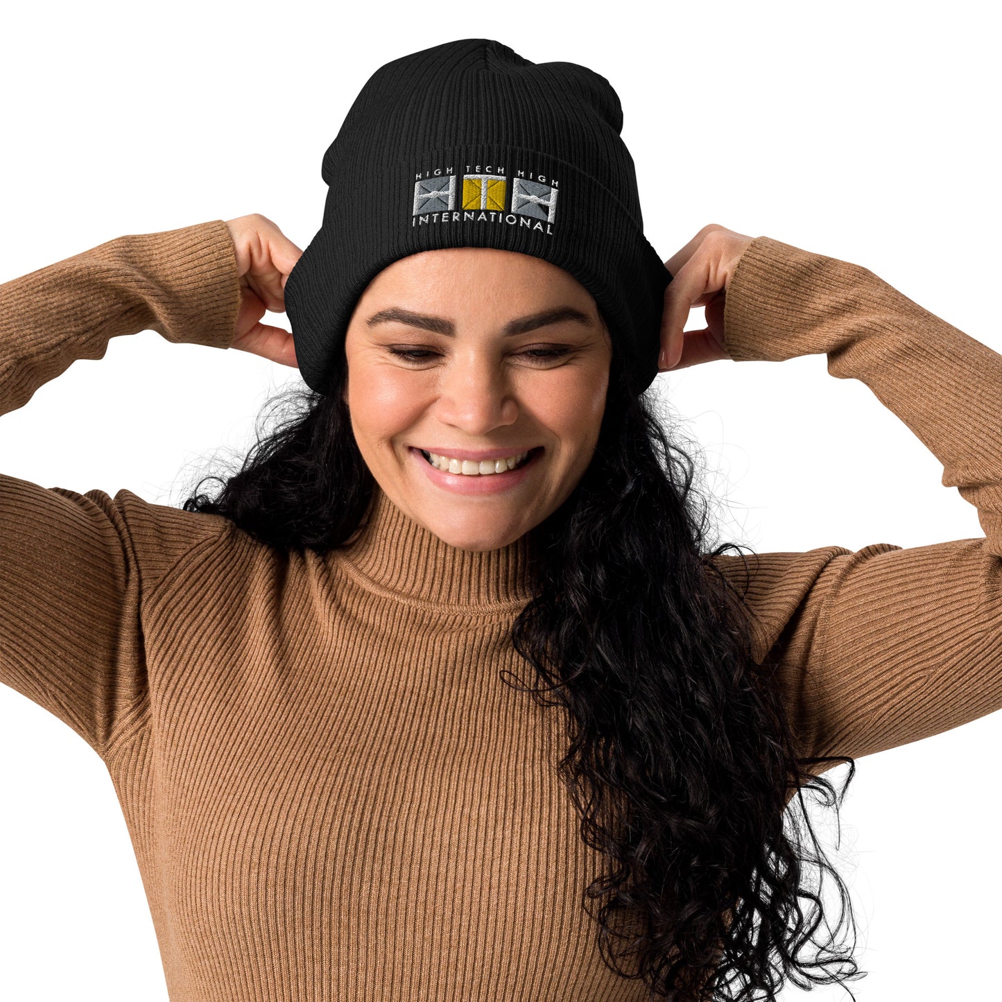 Beanie, official logo, white lettering