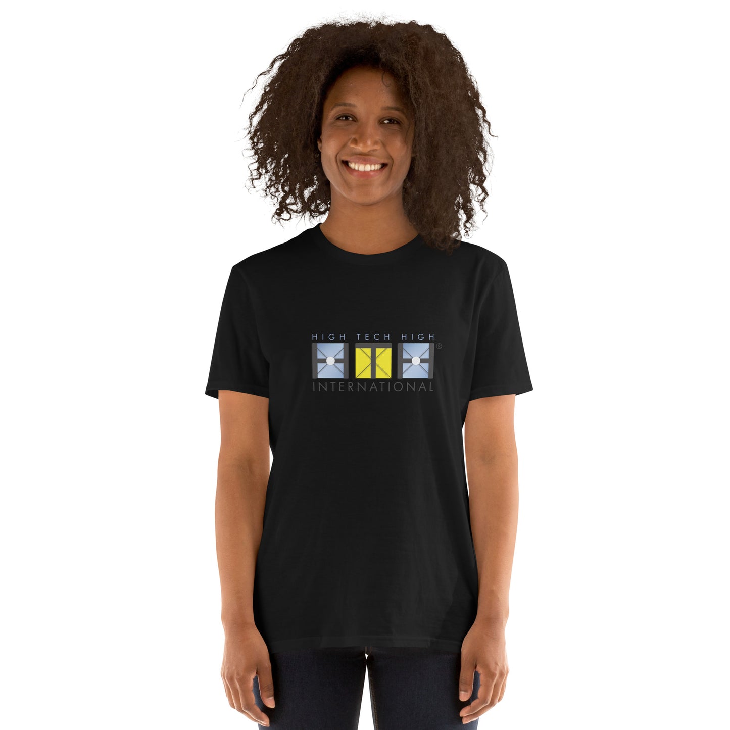 Unisex T-Shirt, Official Logo, black/blue lettering