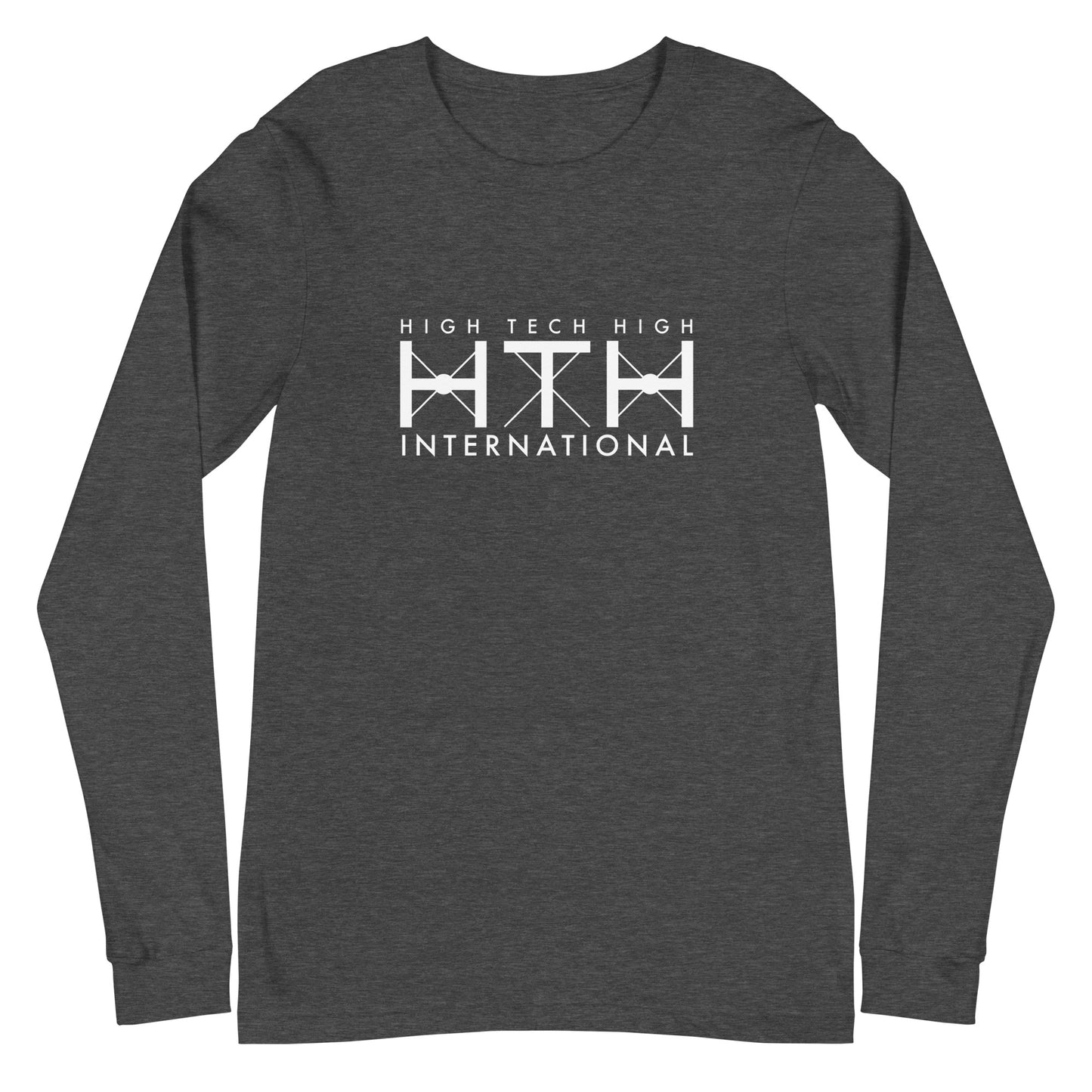 Unisex Long Sleeve Tee, Official Logo, white lettering