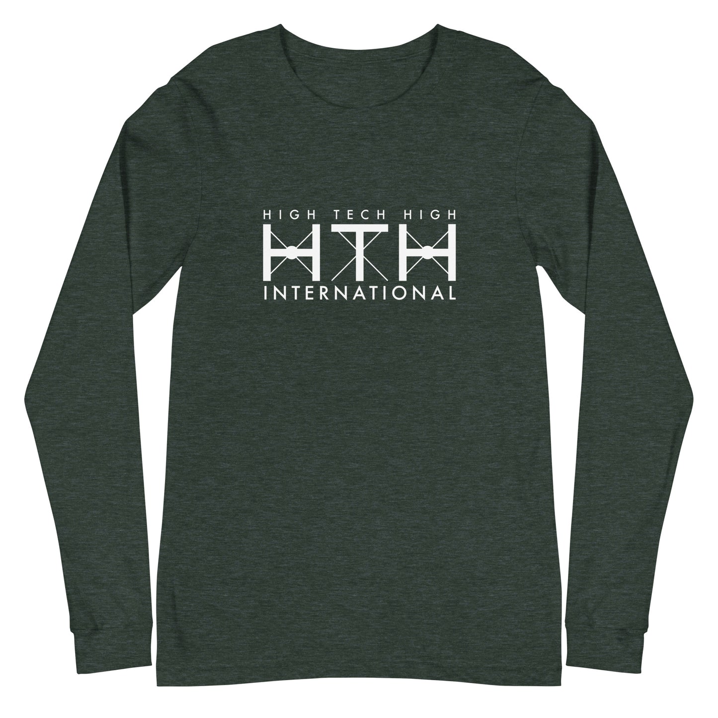 Unisex Long Sleeve Tee, Official Logo, white lettering