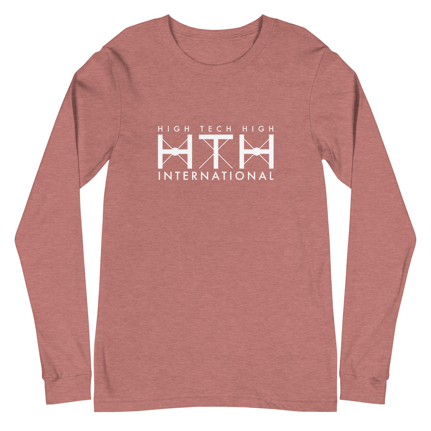 Unisex Long Sleeve Tee, Official Logo, white lettering