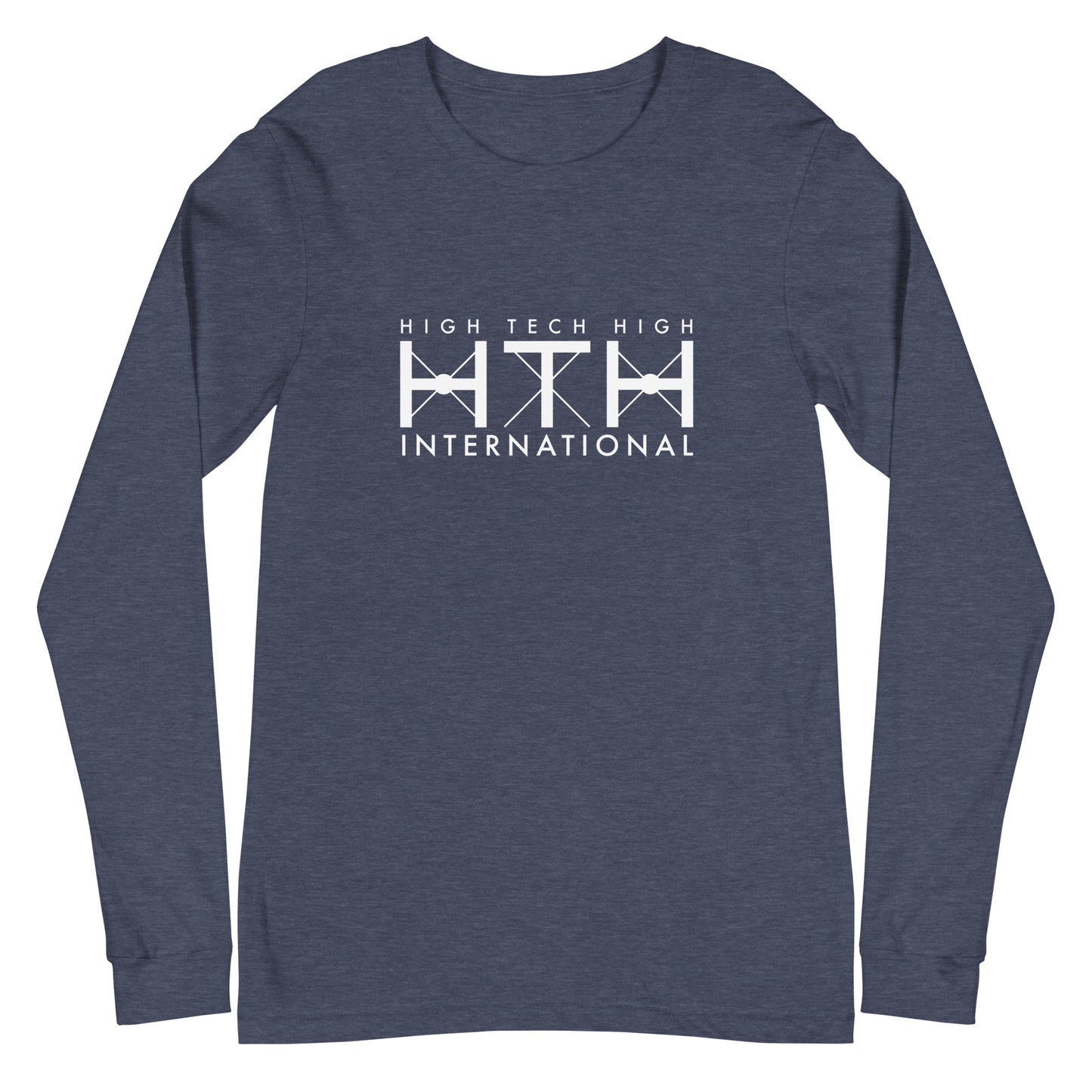 Unisex Long Sleeve Tee, Official Logo, white lettering