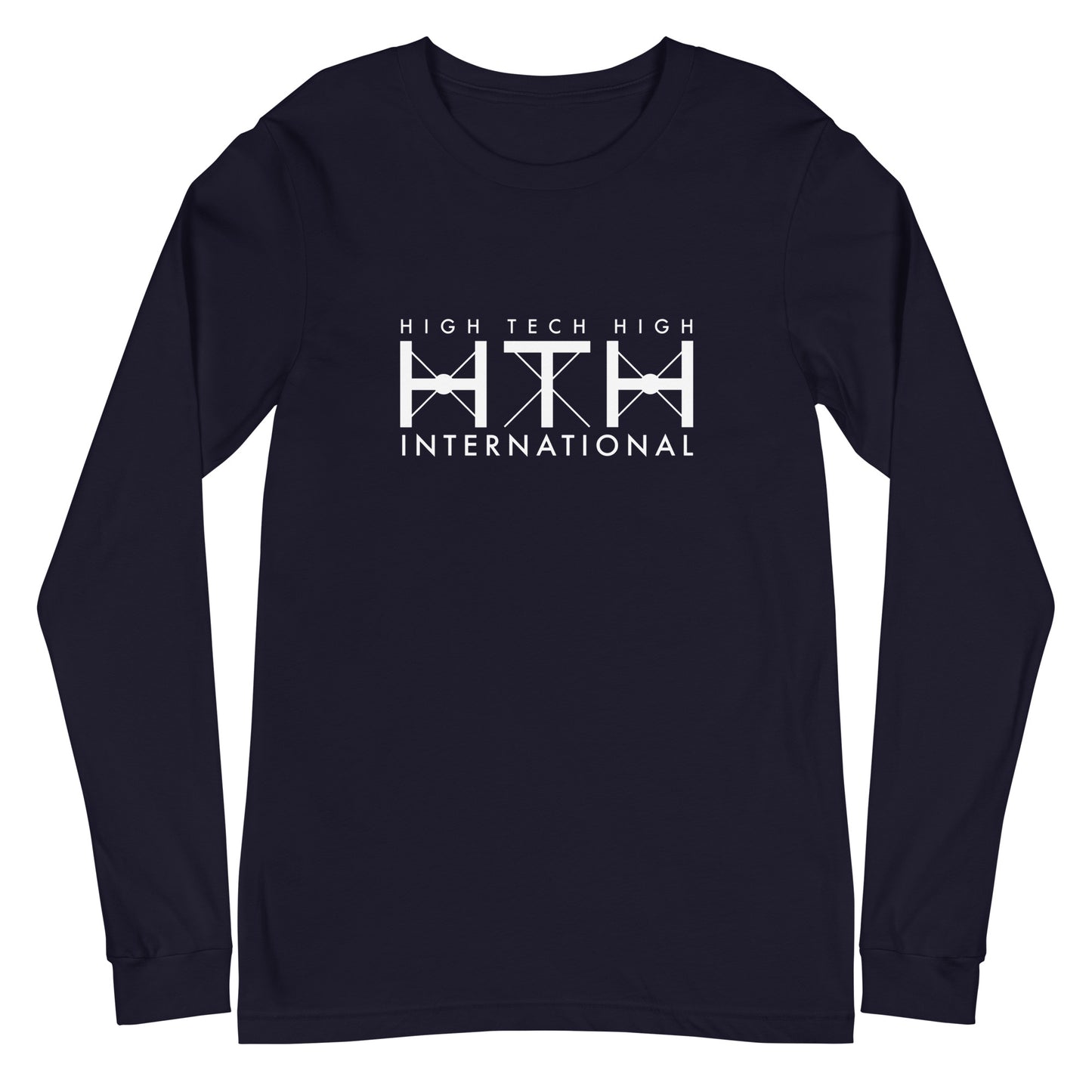 Unisex Long Sleeve Tee, Official Logo, white lettering